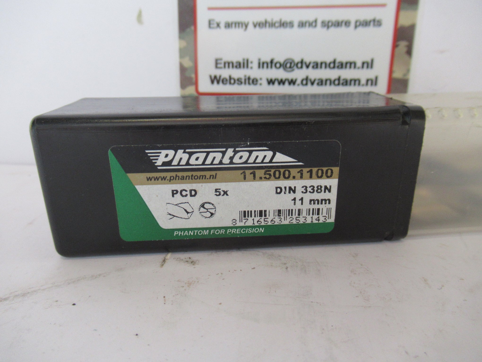 Phantom - HSS-E - Kobalt/spiraalboor - DIN 338 - 11,0 mm